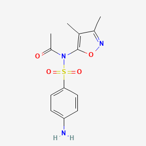 molecular formula C13H15N3O4S B1682511 Sulfisoxazole acetyl CAS No. 80-74-0