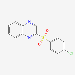 B1682522 2-(4-Chlorophenyl)sulfonylquinoxaline CAS No. 338394-53-9