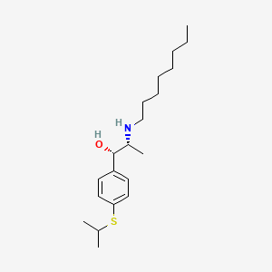 molecular formula C20H35NOS B1682528 (1S,2R)-2-(octylamino)-1-[4-(propan-2-ylthio)phenyl]-1-propanol CAS No. 54767-75-8