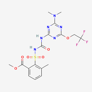 molecular formula C17H19F3N6O6S B1682544 三氟磺草胺甲酯 CAS No. 126535-15-7