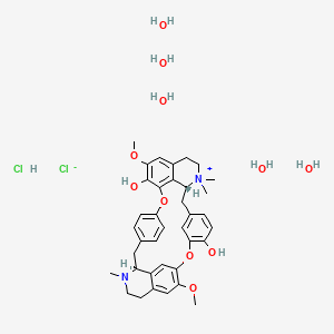 molecular formula C37H52Cl2N2O11 B1682562 (+)-Tubocurarine chloride pentahydrate CAS No. 6989-98-6