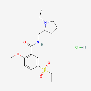 molecular formula C17H27ClN2O4S B1682571 Sultopride hydrochloride CAS No. 23694-17-9