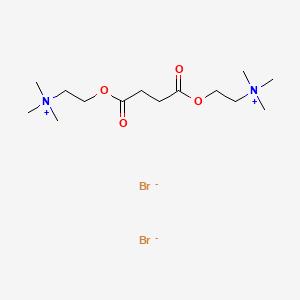 molecular formula C14H30Br2N2O4 B1682573 Suxamethonium bromide CAS No. 55-94-7