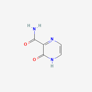 molecular formula C5H5N3O2 B1682577 3-Hydroxypyrazine-2-carboxamide CAS No. 55321-99-8