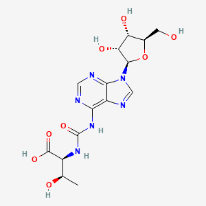 molecular formula C15H20N6O8 B1682579 N6-Carbamoyl-L-threonyladenosine CAS No. 24719-82-2