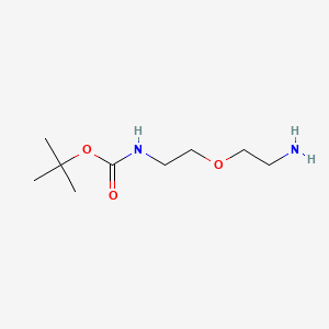 molecular formula C9H20N2O3 B1682592 tert-Butyl (2-(2-aminoethoxy)ethyl)carbamate CAS No. 127828-22-2