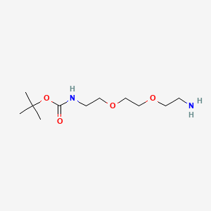 molecular formula C11H24N2O4 B1682593 Boc-NH-PEG2-C2-NH2 CAS No. 153086-78-3