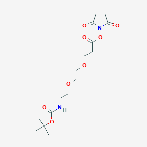 molecular formula C16H26N2O8 B1682595 t-Boc-N-amido-PEG2-NHS ester CAS No. 2183440-73-3