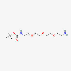 molecular formula C13H28N2O5 B1682596 NH2-PEG3-C2-NH-Boc CAS No. 101187-40-0