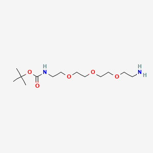 molecular formula C13H28N2O5 B1682596 tert-Butyl (2-(2-(2-(2-aminoethoxy)ethoxy)ethoxy)ethyl)carbamate CAS No. 101187-40-0