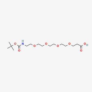 molecular formula C16H31NO8 B1682598 15-(Boc-氨基)-4,7,10,13-四氧代十五烷酸 CAS No. 756525-91-4