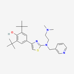 Phenol, 4-(2-((2-(dimethylamino)ethyl)-(3-pyridinylmethyl)amino)-4-thiazolyl)-2,6-bis(1,1-dimethylethyl)-
