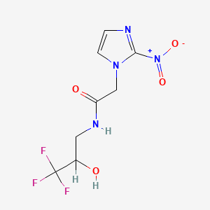 molecular formula C8H9F3N4O4 B1682624 SR-4554 CAS No. 167648-73-9