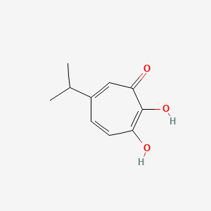 molecular formula C10H12O3 B1682625 2,3-Dihydroxy-5-isopropylcyclohepta-2,4,6-trienone CAS No. 4356-35-8