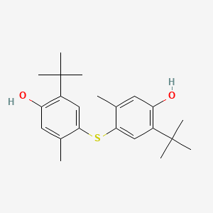 molecular formula C22H30O2S B1682629 4,4'-Thiobis(6-tert-butyl-m-cresol) CAS No. 96-69-5
