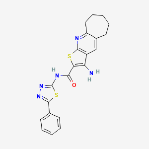 molecular formula C21H19N5OS2 B1682631 ST-148 CAS No. 400863-77-6