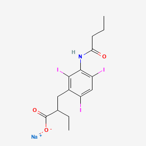 molecular formula C15H18I3NNaO3 B1682649 Tyropanoate sodium CAS No. 7246-21-1
