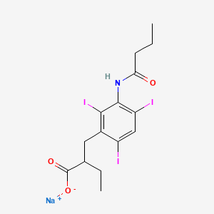 molecular formula C15H18I3NNaO3+ B1682649 Tyropanoate sodium CAS No. 7246-21-1