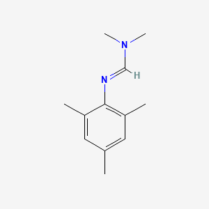 molecular formula C12H18N2 B1682666 N,N-dimethyl-N'-(2,4,6-trimethylphenyl)methanimidamide CAS No. 36192-18-4
