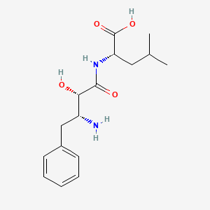 molecular formula C16H24N2O4 B1682670 N-(3-Amino-2-hydroxy-4-phenylbutanoyl)leucine CAS No. 58970-76-6