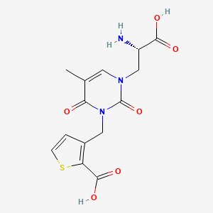 molecular formula C14H15N3O6S B1682676 UBP310 