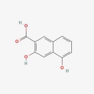 molecular formula C11H8O4 B1682677 3,5-Dihydroxy-2-naphthoic acid CAS No. 89-35-0