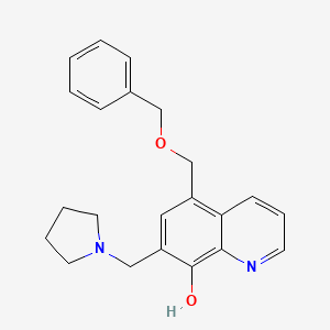 5-(Phenylmethoxymethyl)-7-(1-pyrrolidinylmethyl)-8-quinolinol
