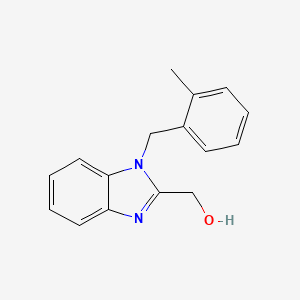molecular formula C16H16N2O B1682682 [1-(2-methylbenzyl)-1H-benzimidazol-2-yl]methanol CAS No. 537018-21-6
