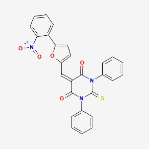 molecular formula C27H17N3O5S B1682684 High Temperature Requirement A2 Inhibitor I CAS No. 313649-08-0