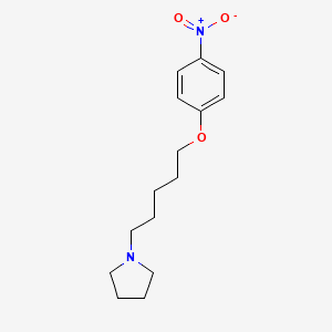 molecular formula C15H22N2O3 B1682686 1-[5-(4-Nitrophenoxy)pentyl]pyrrolidine CAS No. 220728-17-6