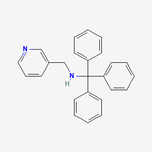 molecular formula C25H22N2 B1682687 (3-Triphenylmethylaminomethyl)pyridine CAS No. 918311-87-2