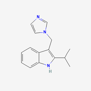 3-Isopropyl-3-(1-imidazolylmethyl)indole