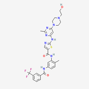 molecular formula C30H31F3N8O3S B1682698 Das-dfgo-II CAS No. 903564-48-7