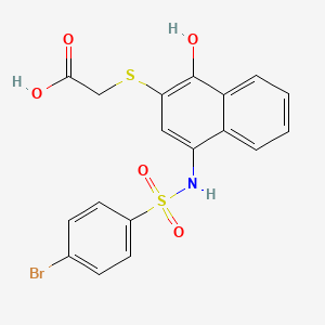 molecular formula C18H14BrNO5S2 B1682699 UMI-77 