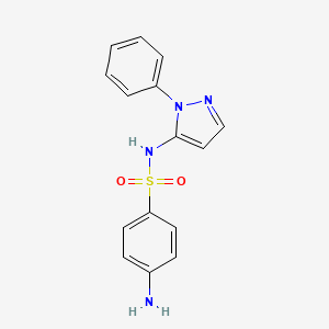 molecular formula C15H14N4O2S B1682705 Sulfaphenazole CAS No. 526-08-9