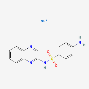 molecular formula C14H12N4NaO2S+ B1682707 Sulfaquinoxaline CAS No. 59-40-5