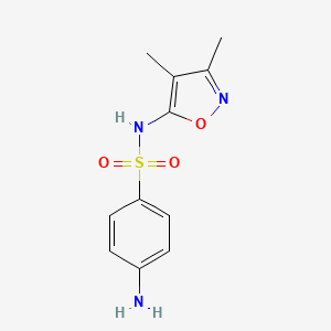 molecular formula C11H13N3O3S B1682709 Sulfisoxazole CAS No. 127-69-5