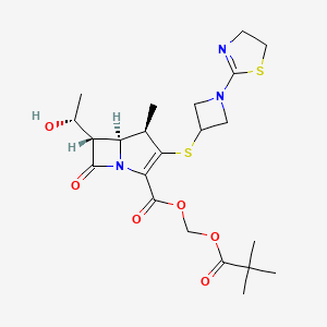 molecular formula C22H31N3O6S2 B1682725 Tebipenem Pivoxil CAS No. 161715-24-8