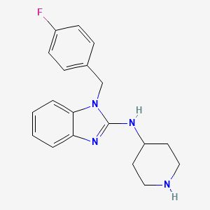 molecular formula C19H21FN4 B1682730 Tecastemizole CAS No. 75970-99-9