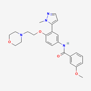 molecular formula C24H28N4O4 B1682741 替曼格雷 CAS No. 887936-68-7
