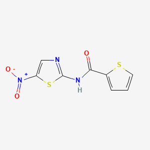 molecular formula C8H5N3O3S2 B1682745 替诺硝唑 CAS No. 3810-35-3