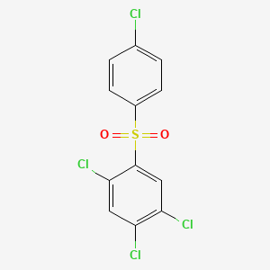 molecular formula C12H6Cl4O2S<br>(C6H2Cl3)OSO(C6H4Cl)<br>C12H6Cl4O2S B1682753 Tetradifon CAS No. 116-29-0