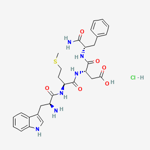 molecular formula C29H37ClN6O6S B1682759 Tetragastrin hydrochloride CAS No. 5609-49-4