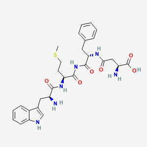 molecular formula C29H36N6O6S B1682760 Tetragastrin, isoaspartic acid(3)- CAS No. 82392-97-0
