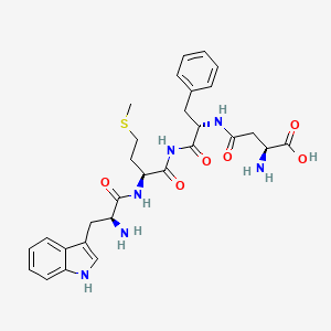 molecular formula C29H36N6O6S B1682760 (2S)-2-amino-4-[[(2S)-1-[[(2S)-2-[[(2S)-2-amino-3-(1H-indol-3-yl)propanoyl]amino]-4-methylsulfanylbutanoyl]amino]-1-oxo-3-phenylpropan-2-yl]amino]-4-oxobutanoic acid CAS No. 82392-97-0