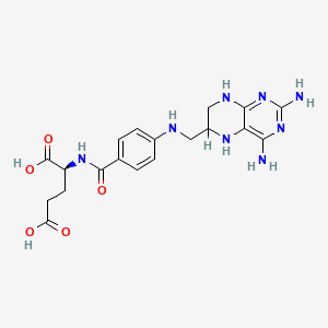 molecular formula C19H24N8O5 B1682768 Tetrahydroxyaminopterin CAS No. 14231-41-5