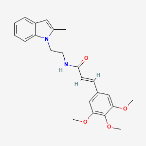 (E)-N-[2-(2-methylindol-1-yl)ethyl]-3-(3,4,5-trimethoxyphenyl)prop-2-enamide