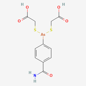 molecular formula C11H12AsNO5S2 B1682791 Arsenamide CAS No. 531-72-6