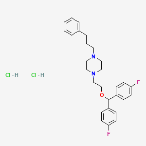 molecular formula C28H34Cl2F2N2O B1682825 Vanoxerine dihydrochloride CAS No. 67469-78-7
