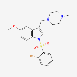 molecular formula C21H24BrN3O3S B1682835 Masupirdine CAS No. 701205-60-9